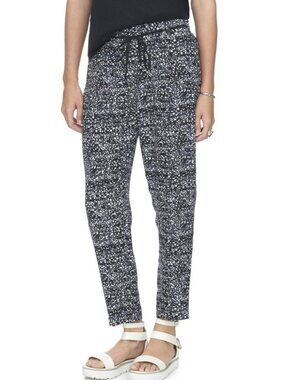 Rebecca Taylor Rebecca Taylor Ink Dot Silk-Rayon Tapered Pants Size 4